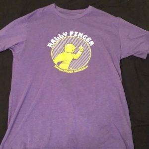 LSU Baseball Rally Finger Tee